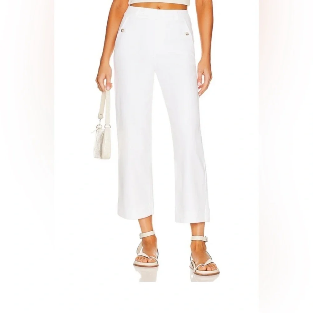 SPANX Women's Stretch Twill Cropped Wide Leg Pant